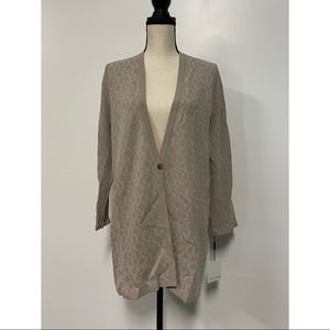 NWT Calvin Klein Suits Sweater Cardigan SZ XL Tan